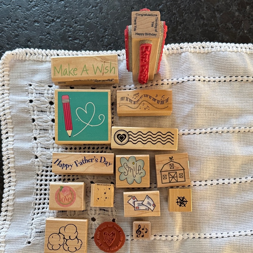 Miscellaneous Wooden Stamp Set